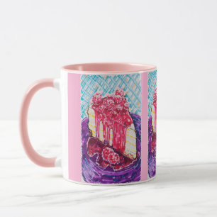Caneca Bolo de Framboesa