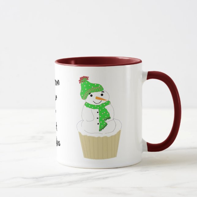 Caneca Bolo de Natal com Dito (Direita)