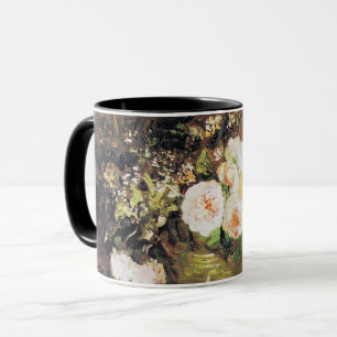 Caneca Bolsa com Girassóis, Rosas e Outras Flores