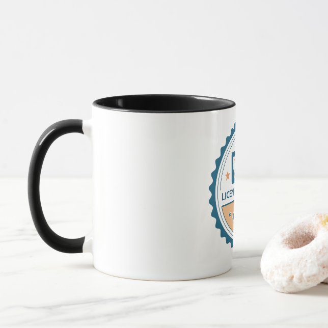 Caneca Bolsa de estudante de odontologia D1 a DDS (Com Donut)
