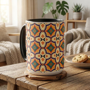 Caneca Bolsa de mão Boho Folk Art