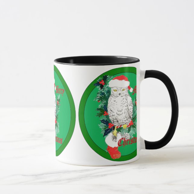 Caneca Bolsa de Natal e Holly projetados (Direita)