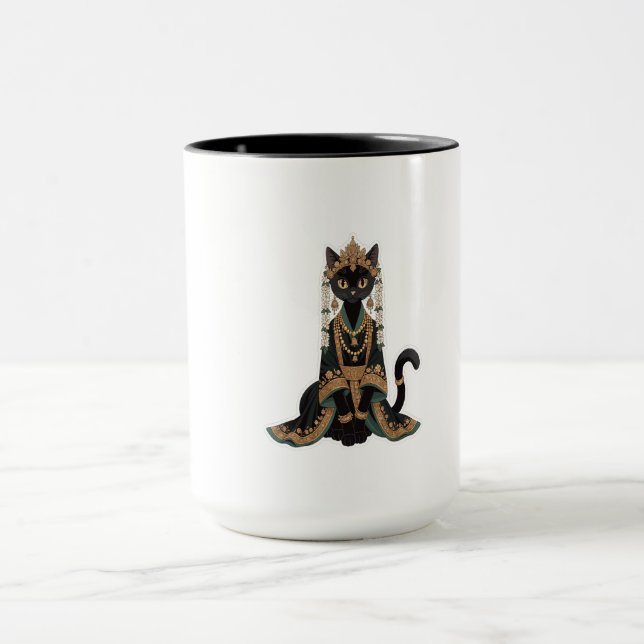Caneca Bolsa Tote Imperatriz Gato Real Esmeralda (Centro)