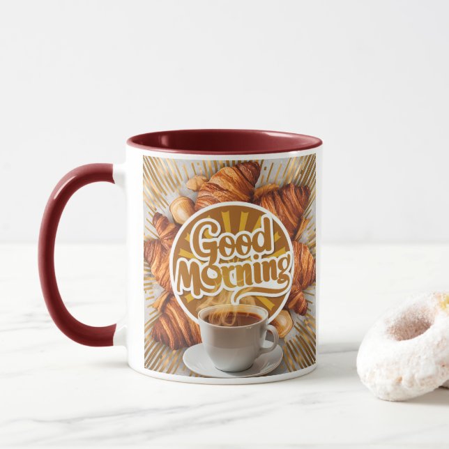 Caneca Bom dia Café Art #1 (Com Donut)