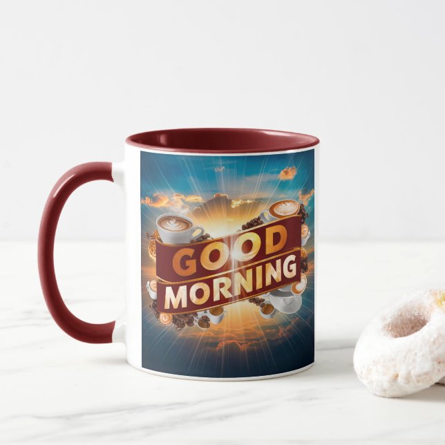 Caneca Bom dia Café Art nº 5 (Com Donut)
