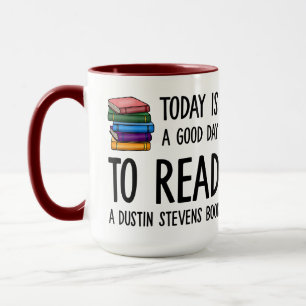 Caneca Bom dia para ler um livro do Dustin Stevens