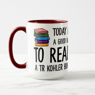 Caneca Bom dia para ler um Tampão do Livro Kohler