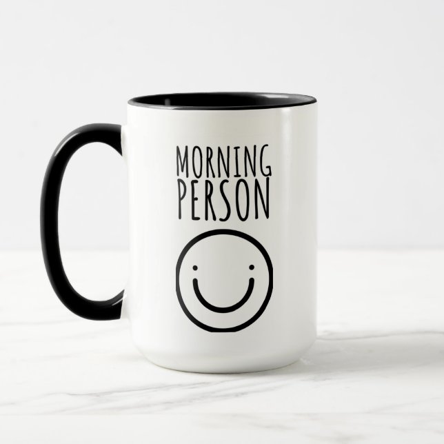 Caneca Bom Dia Pessoa Feliz Face Mug (Esquerda)