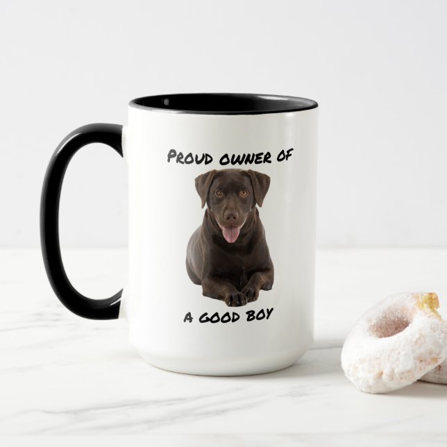 Caneca Bom Menino Chocolate (Com Donut)
