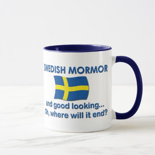 Caneca Bom sueco Mormor de Lkg (avó) (Direita)