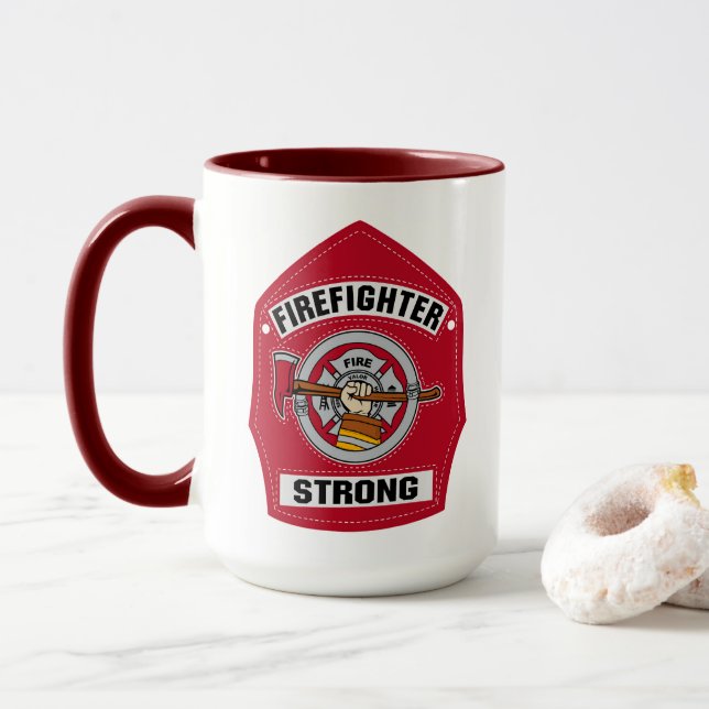Caneca Bombeiro Forte (Com Donut)