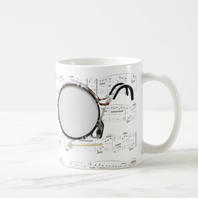 Caneca - bombo de marcha com partitura (Direita)