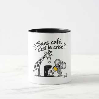 Caneca Bon Café – Funny Giraffe & Koala Mug
