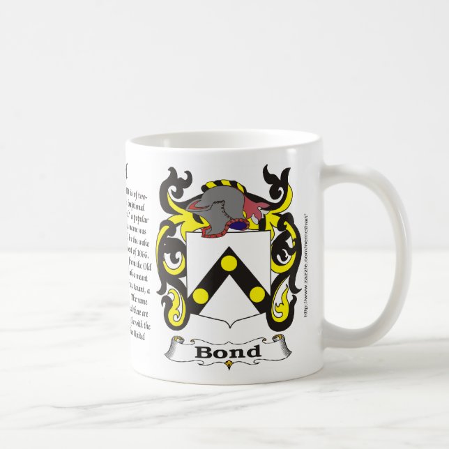 Caneca bond da crista da família (Direita)