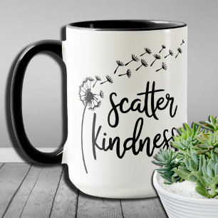 Caneca Bondade de Dispersão, Seja gentil Dandelion Qualqu