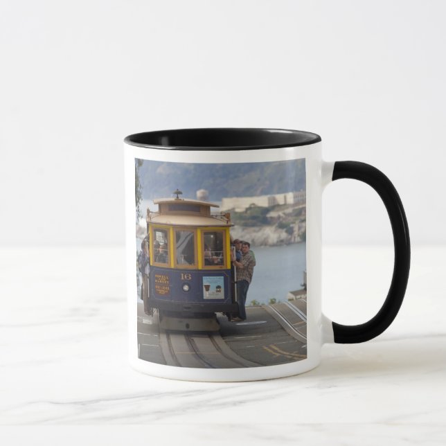 Caneca Bonde sobe a Hyde Street em San (Direita)