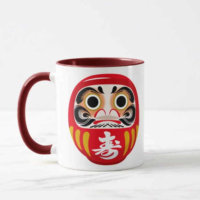 Caneca Boneco Daruma (Esquerda)