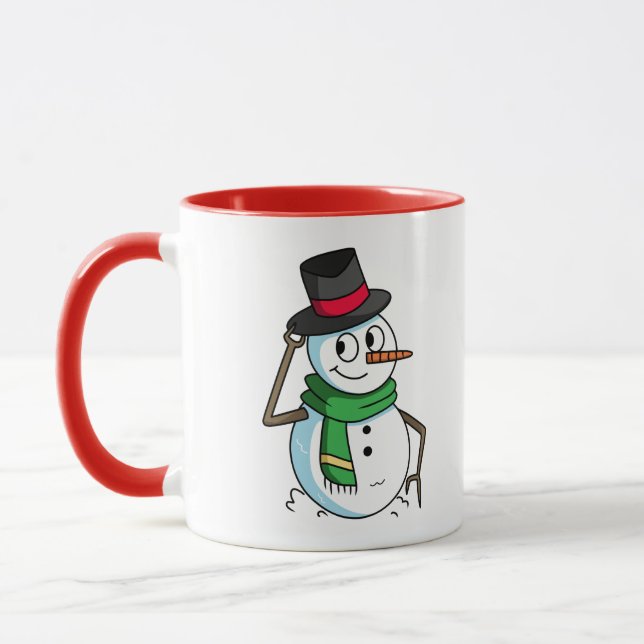 Caneca Boneco de Neve Amigável (Esquerda)