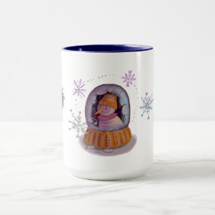 Caneca boneco de neve de natal