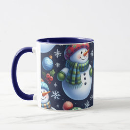 Caneca Boneco de Neve Festivo Aconchegante