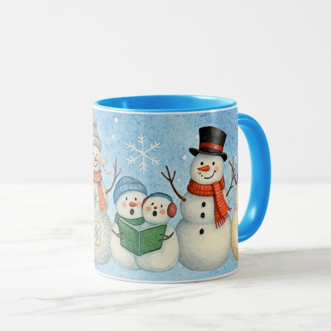 Caneca Bonecos de neve (Frente Esquerda)