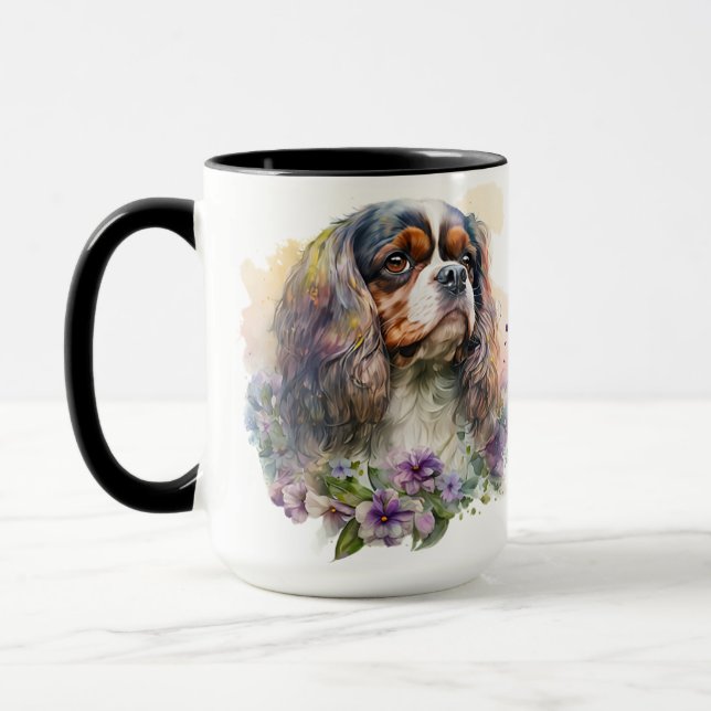 CANECA BONITA CAVALEIRA DE ÁGUA CHARLES SPANIEL (Esquerda)