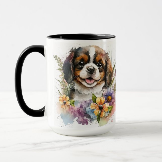 CANECA BONITA CAVALEIRA DE ÁGUA CHARLES SPANIEL (Esquerda)