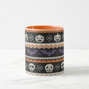 Caneca Bonita, clara e de trabalho colorido Crânio de Hal