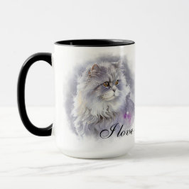 CANECA BONITA COR DA ÁGUA FLUFFY ANGORA CAT