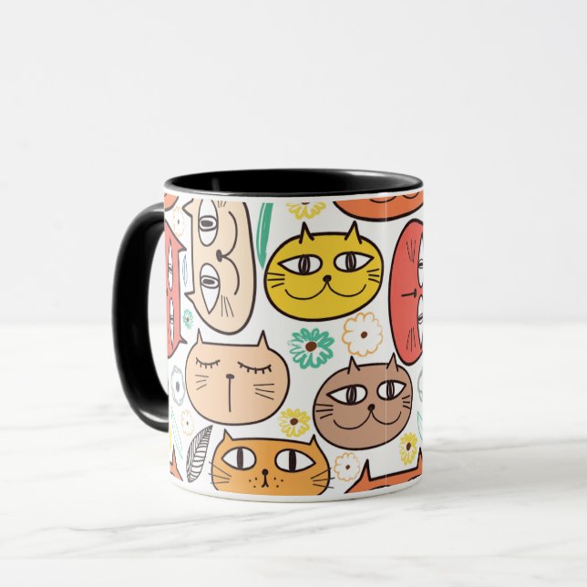 Caneca Bonita e Cozy Mug para o seu café diário (Frente Esquerda)