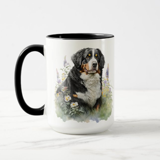 CANECA BONITA GUATERRA BERNESE MONTANHA CÃO (Esquerda)