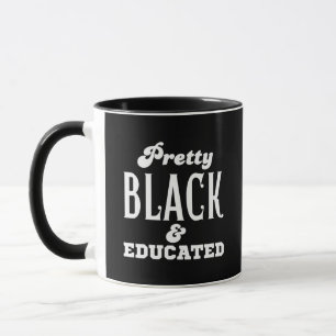 Caneca Bonita Negra & Educada