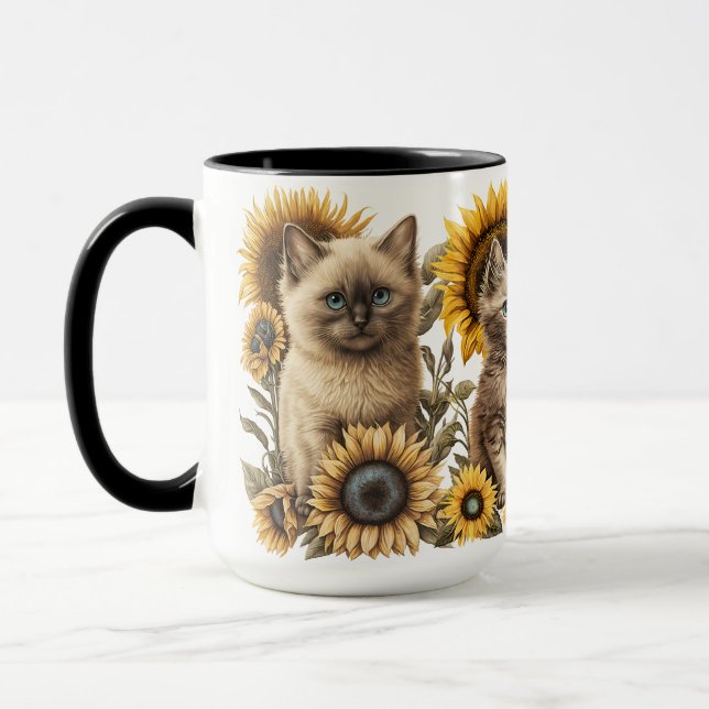 CANECA BONITAS TECLAS DE COR DE ÁGUA COM FULORES (Esquerda)