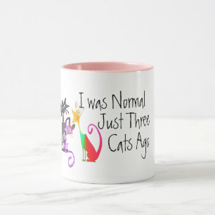 Caneca bonitinho eu era normal há três gatos atrás.