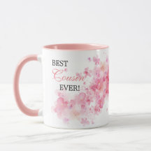 Bonito Cor de Água Rosa Floral Melhor Primo Nunca