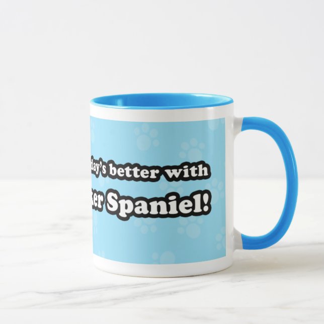Caneca bonito de cocker spaniel dos desenhos (Direita)