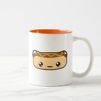 Caneca bonito do cachorro quente de Kawaii