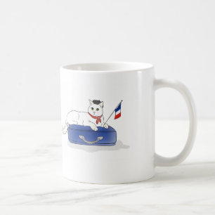 Caneca bonito do gato de Paris