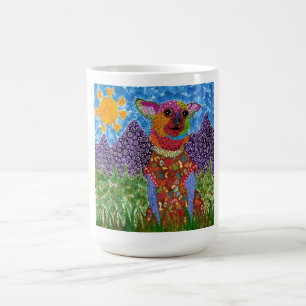 Caneca bonito e colorida da chihuahua