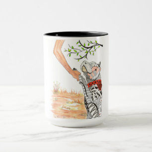 Caneca bonito e colorida do pitbull