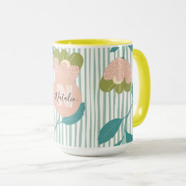 Caneca Bonito melancolia floral para o seu aniversário