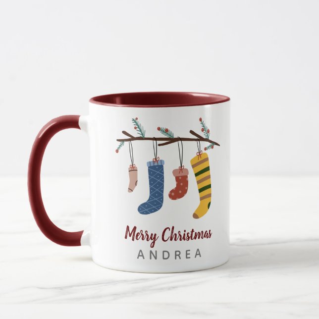 Caneca Bonito presente de Natal nas Meias (Esquerda)