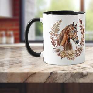 Caneca Bonito Red Sorrel Horse Outono