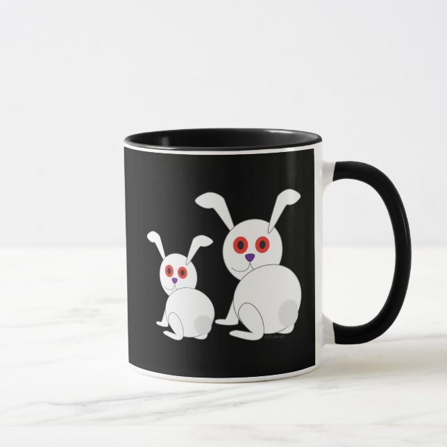 Caneca Bonitos brancos descobertos e personalizáveis com  (Direita)