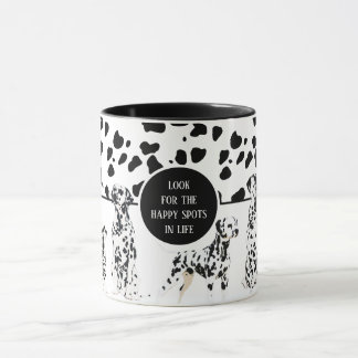 Caneca Bonitos Dalmatianos Pontos Felizes e Pretos