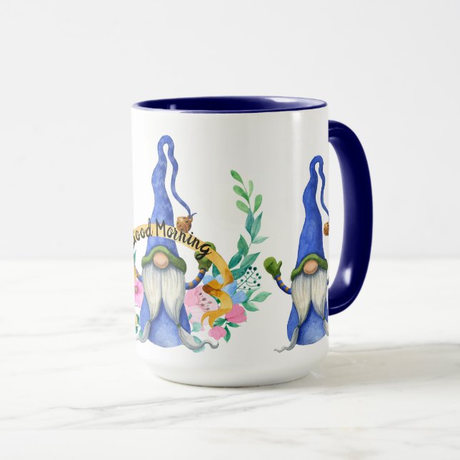 Caneca Bons Dias Gnomos (Frente Esquerda)