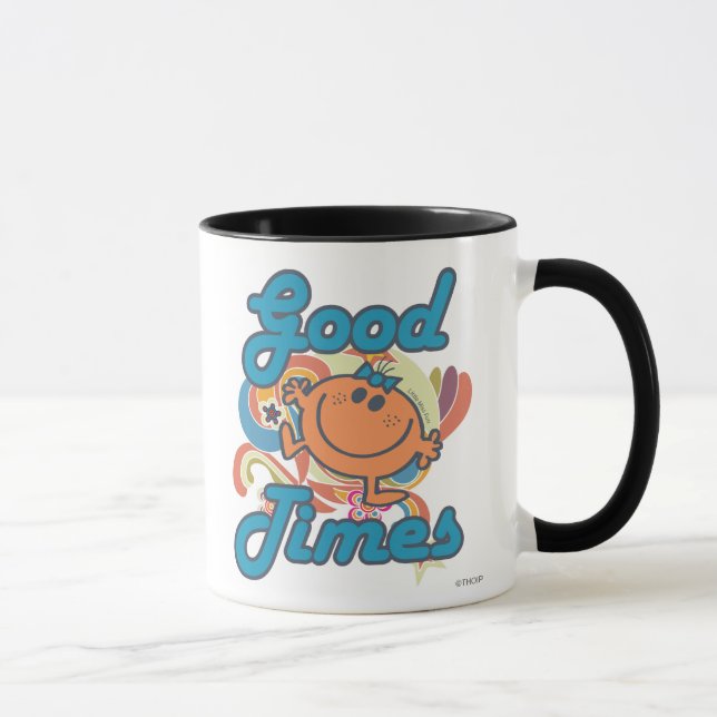 Caneca Bons Tempos Com Uma Pequena Miss Divertida (Direita)