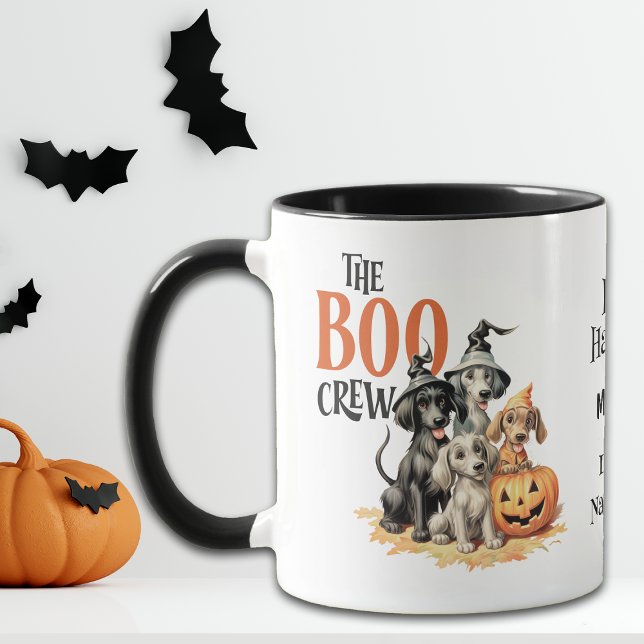 Caneca Boo Crew Cute Dogs Kids Halloween (Criador carregado)