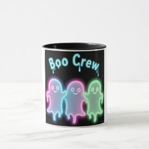 Caneca Boo Crew Neon Ghosts Halloween Mug