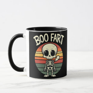 Caneca Boo fart Funny Spooky Pastel Ghost Gótico Retro
